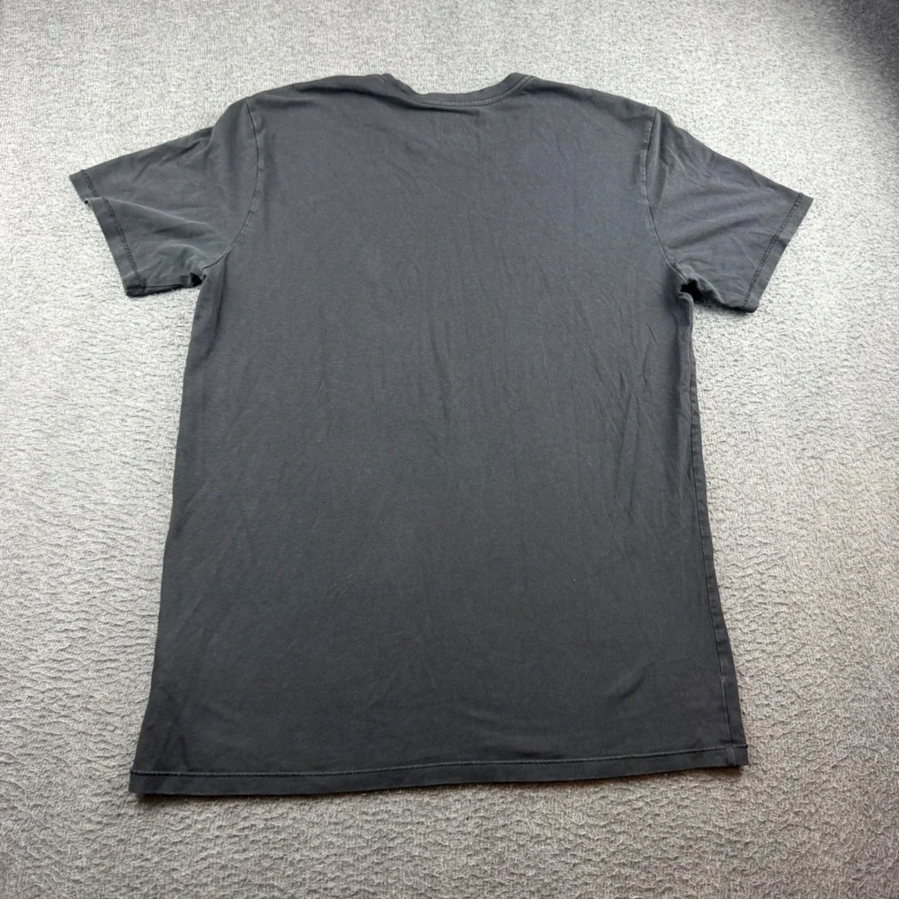The North Face T-Shirt Men's Medium Black Cotton Lyocell Embroidered Logo Tee